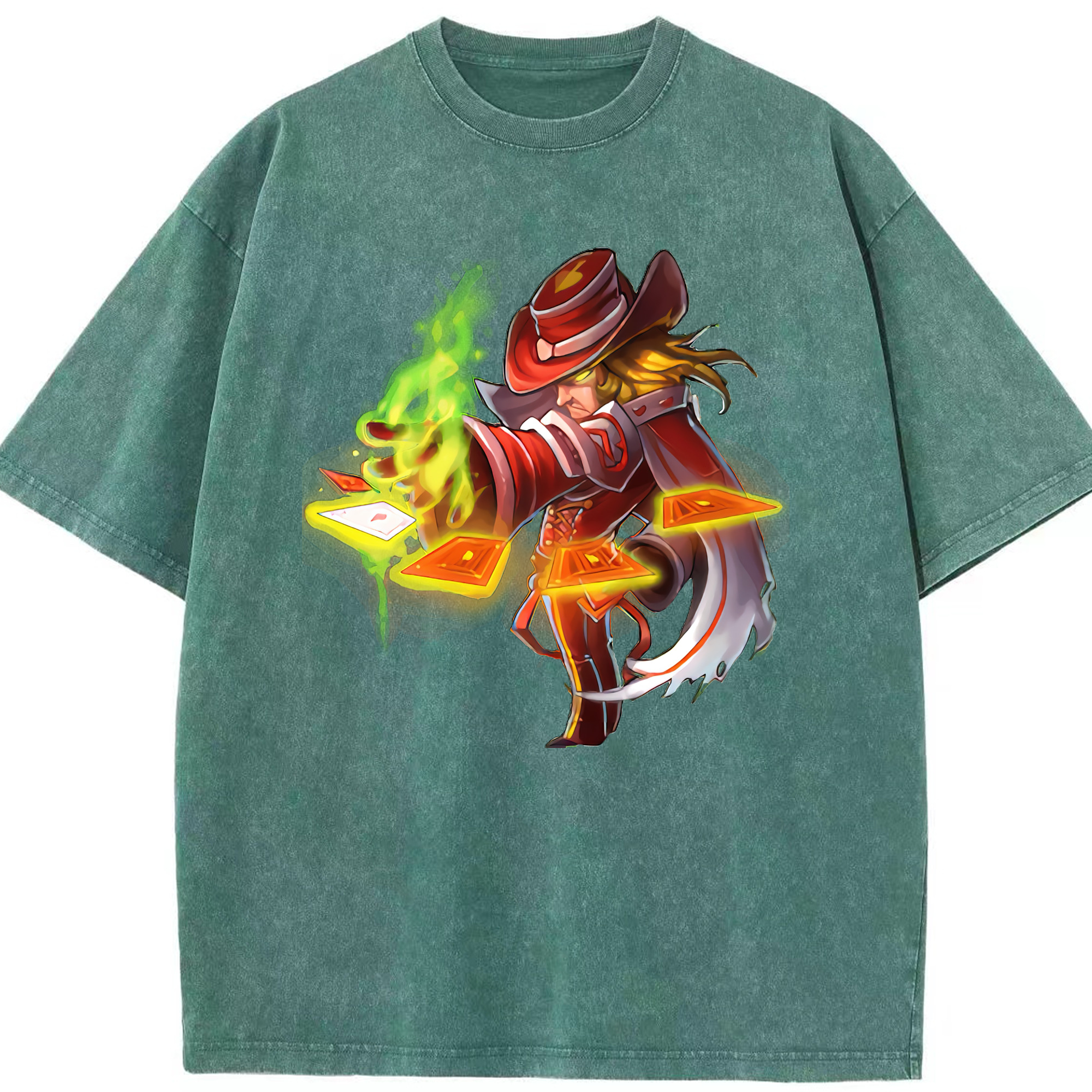 リーグ・オブ・レジェンド League of Legends LOL 綿100% ヴィンテージ風 半袖Tシャツ（フロントプリント）